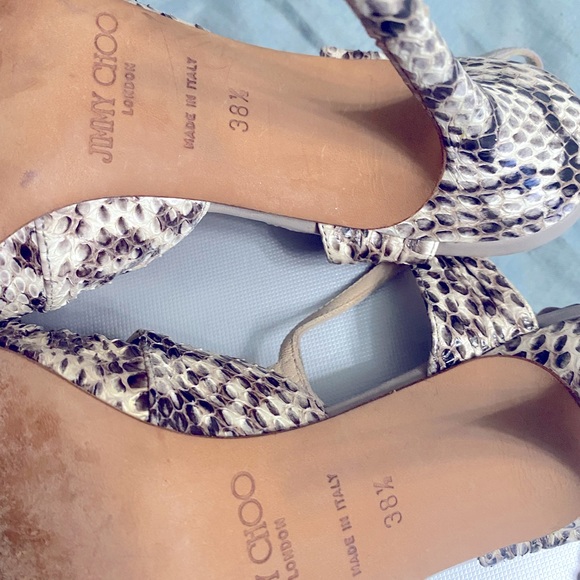 Classy, but Sexy Python Jimmy Choo Shoes. Size 38 1/2. Very Comfortable! - Picture 4 of 10